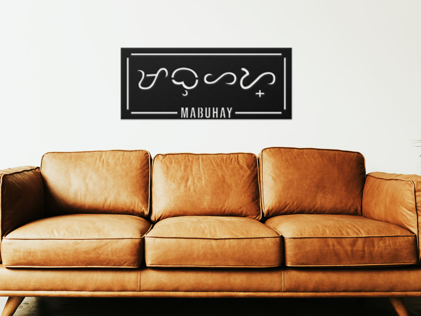 Baybayin Mabuhay Metal Sign