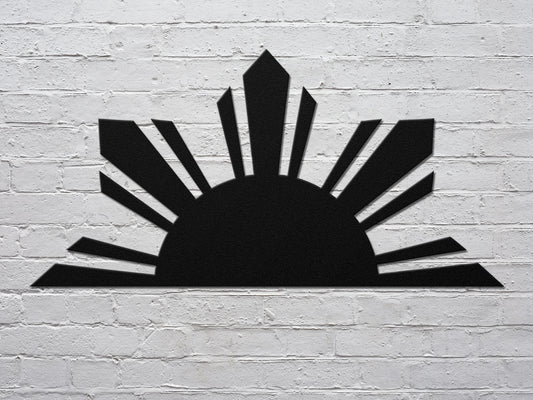 Philippines Half Sun Metal Art