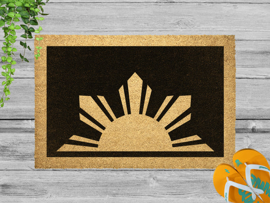 Half Sun Coir Doormat